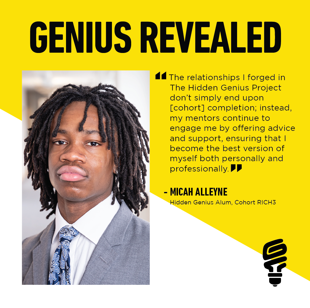 MICAH ALLEYNE, RICH3 - The Hidden Genius Project